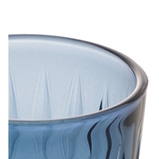 Jogo 6 Taças 345ml Vidro Greek Azul